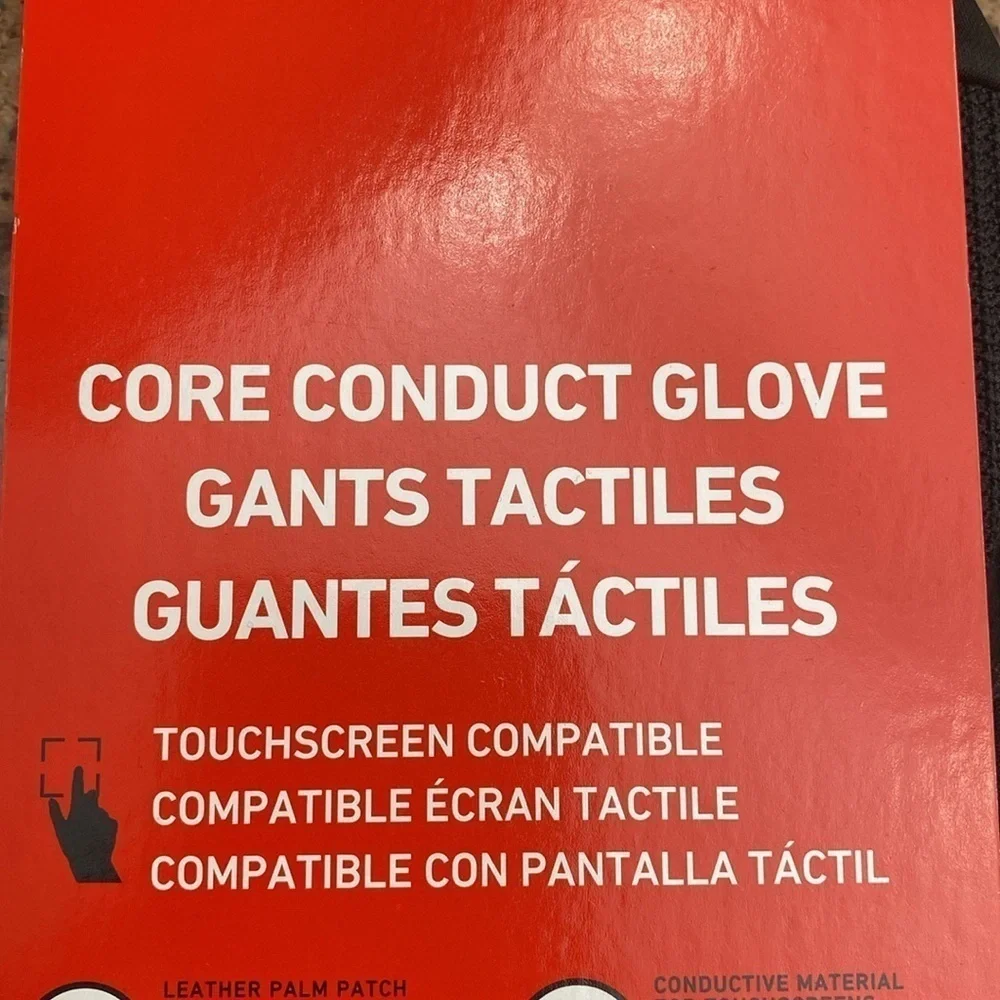 NWT Spyder Core Conduct Gloves 3M Thinsulate touchscreen compatible leather L - Picture 9 of 9